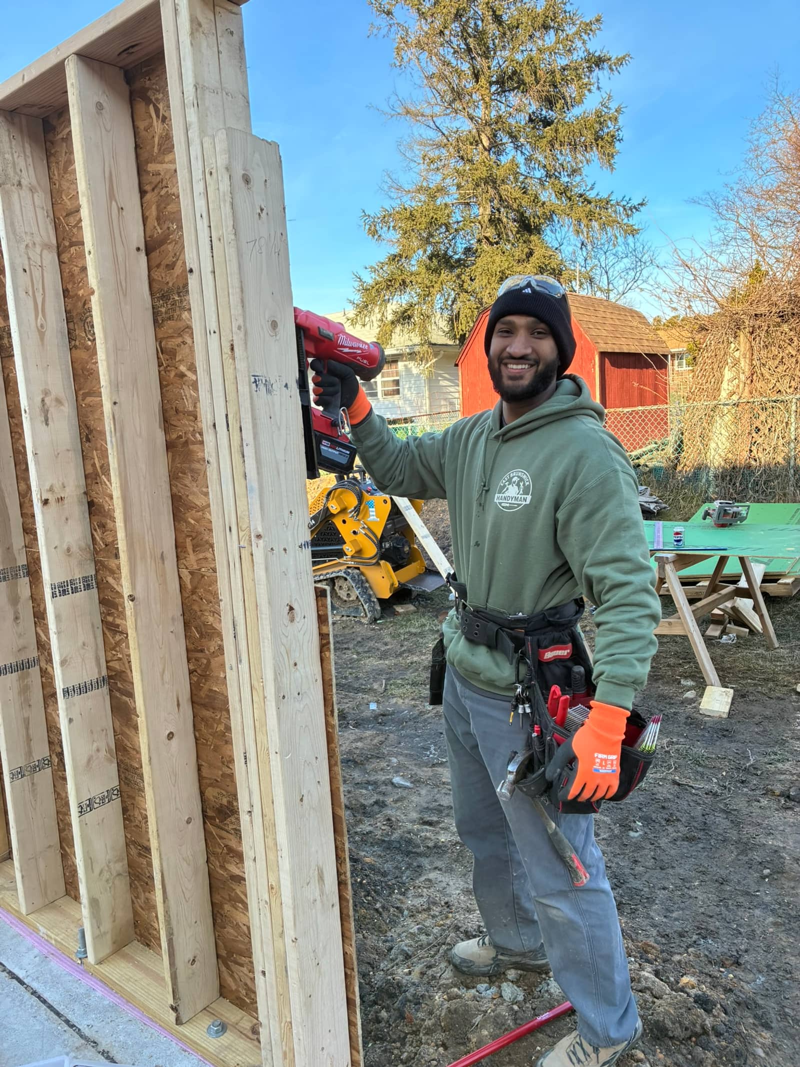 Osama of East Brunswick Handyman on a job site